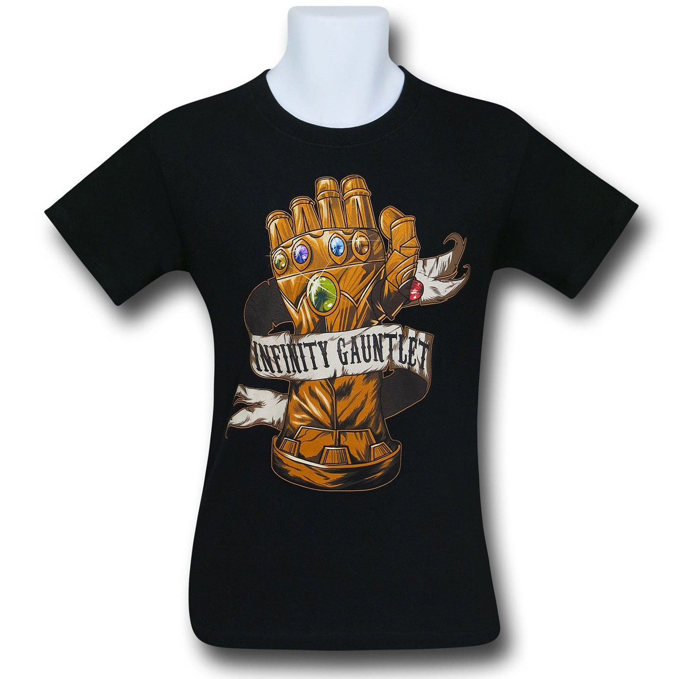 Thanos Infinity Gauntlet T-Shirt, Black