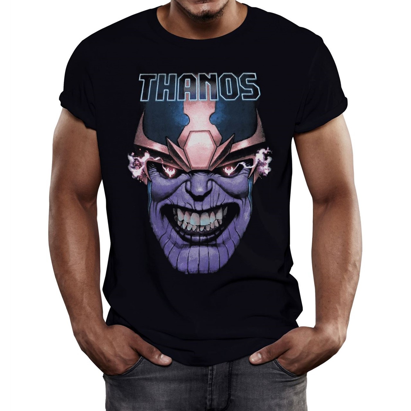 Thanos Teeth Clenched Men's T-Shirt, Black