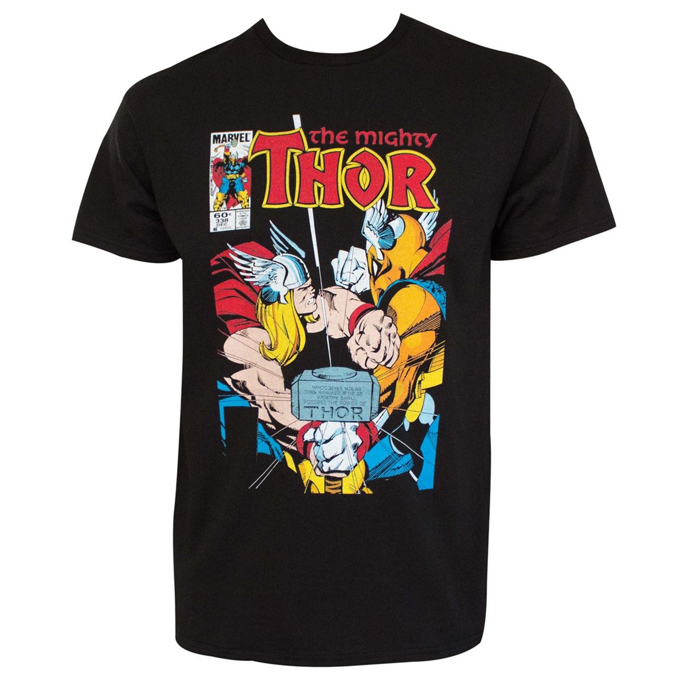 The Mighty Thor #338 A Fool and His Hammer Men's T-Shirt, Black