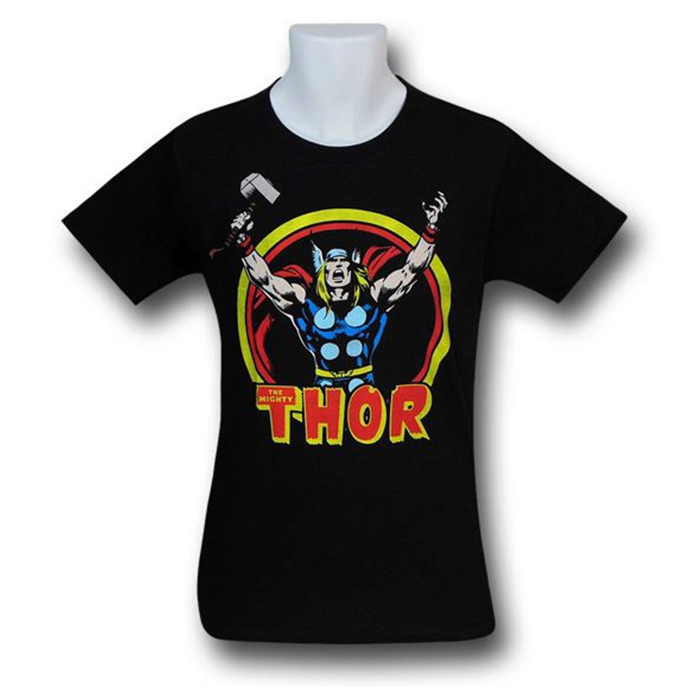 Thor Arms Raised 30 Single T-Shirt, Black