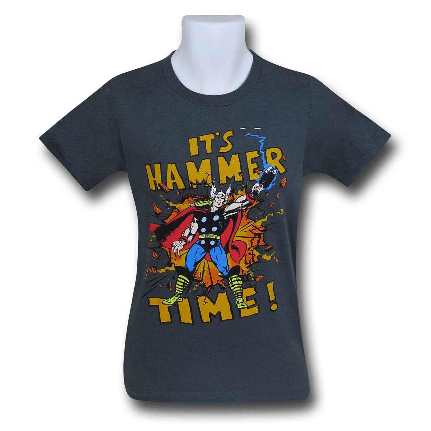 Thor Time of the Hammer 30 Single T-Shirt, Grey