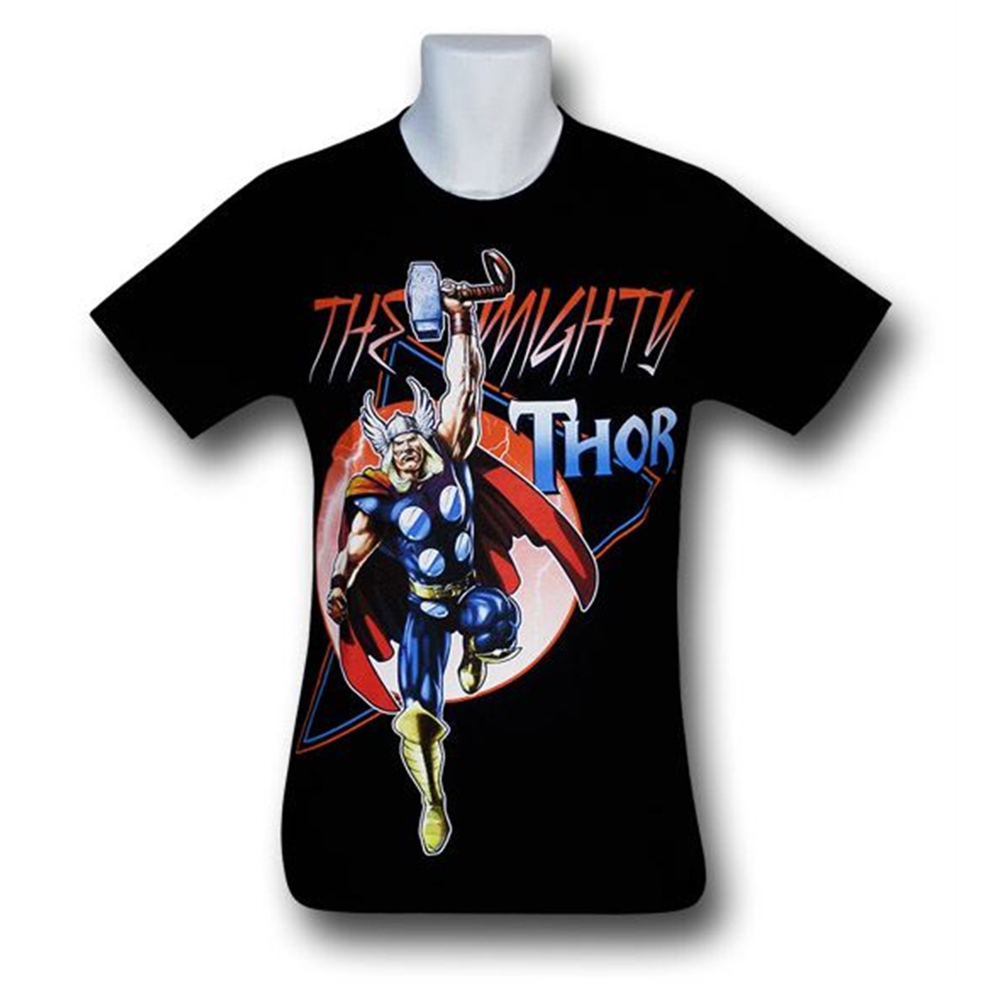 Thor The Mighty Circle Leap T-Shirt, Black