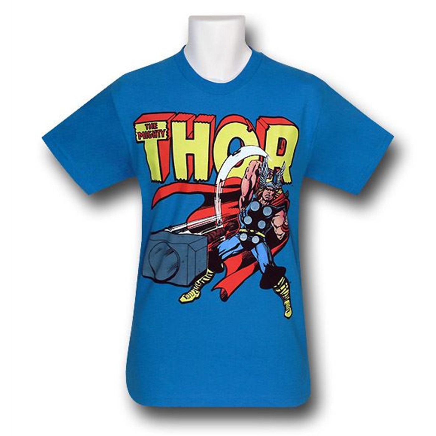 Thor Hammer Launch T-Shirt, Blue
