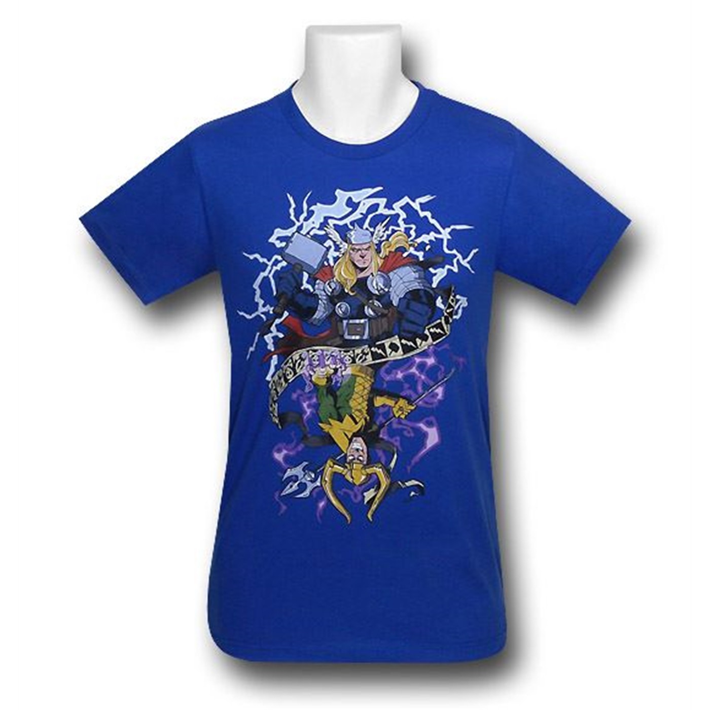 Thor Loki Flip 30 Single T-Shirt, Blue
