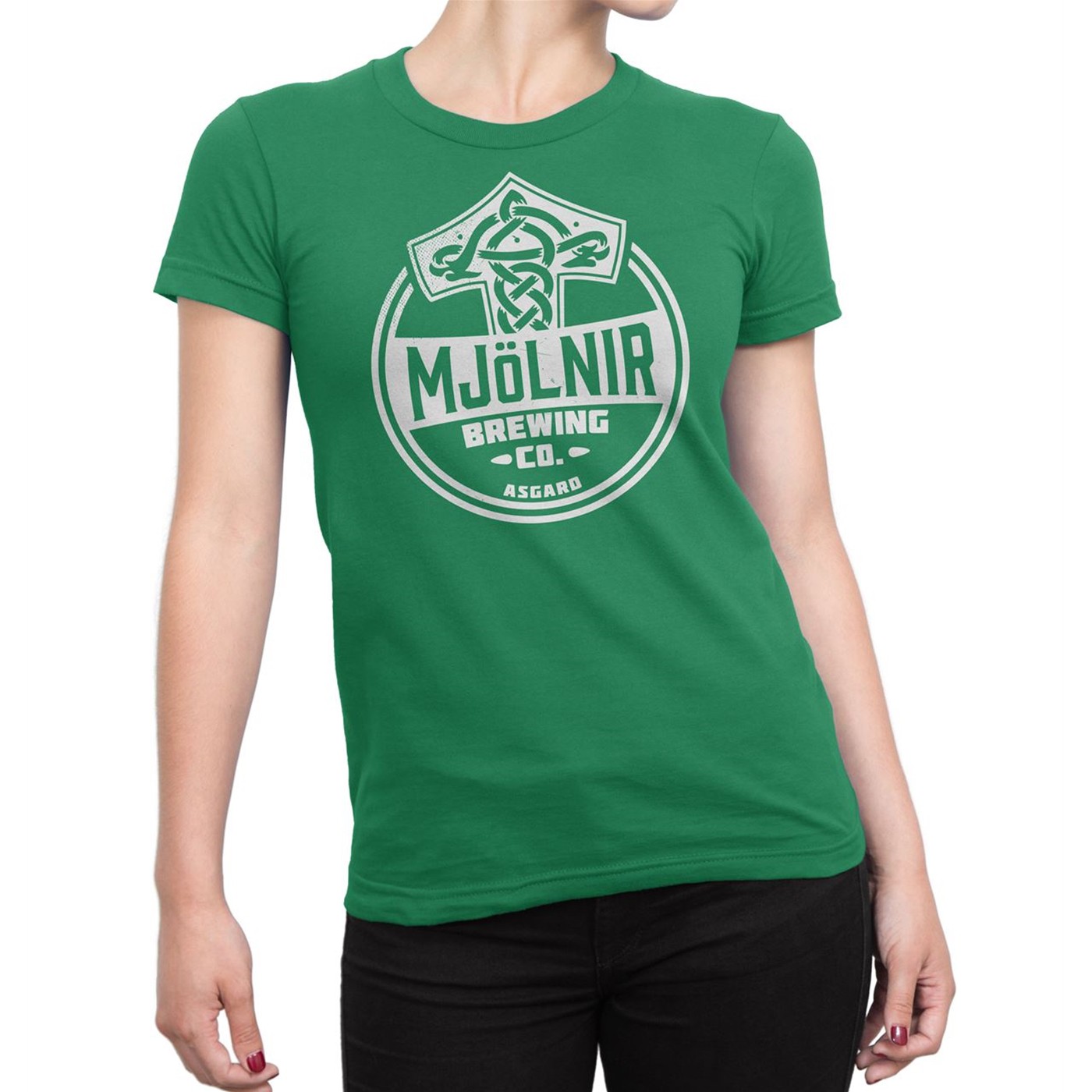 Mjolnir Brewing Company Women's T-Shirt, Green