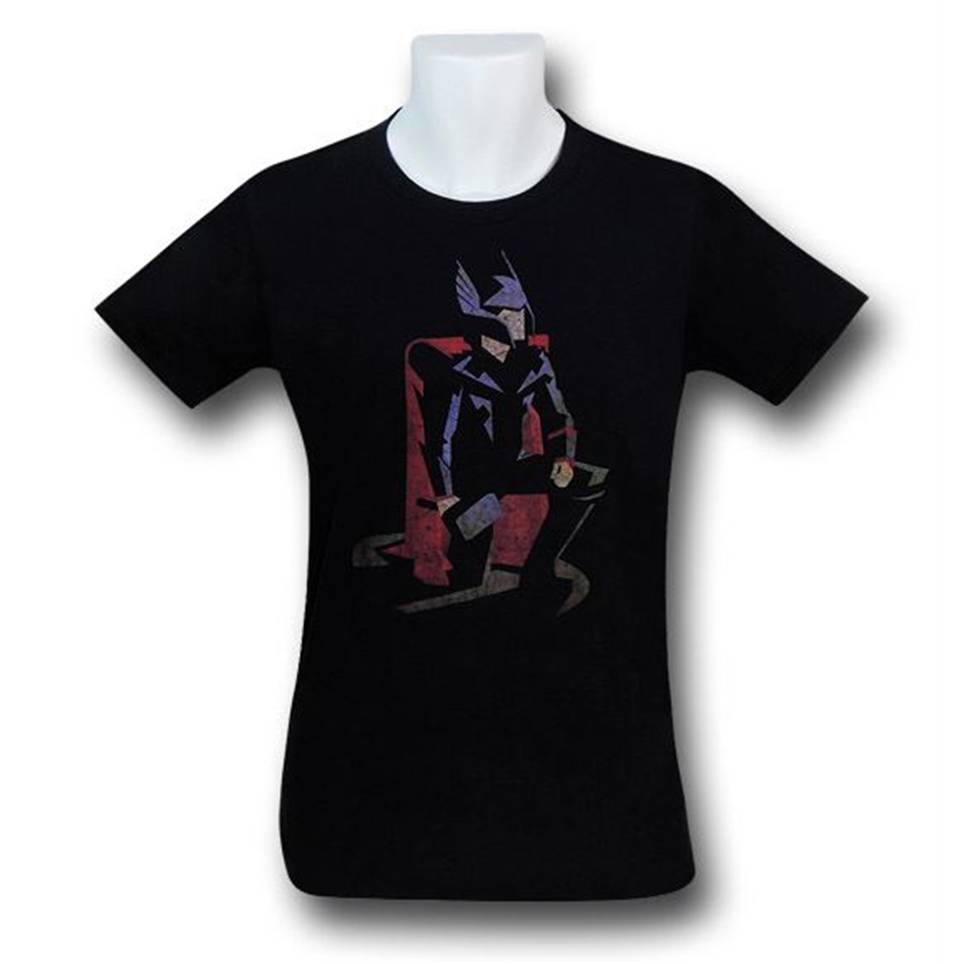 Thor Minimalist Distressed 30 Single T-Shirt, Black