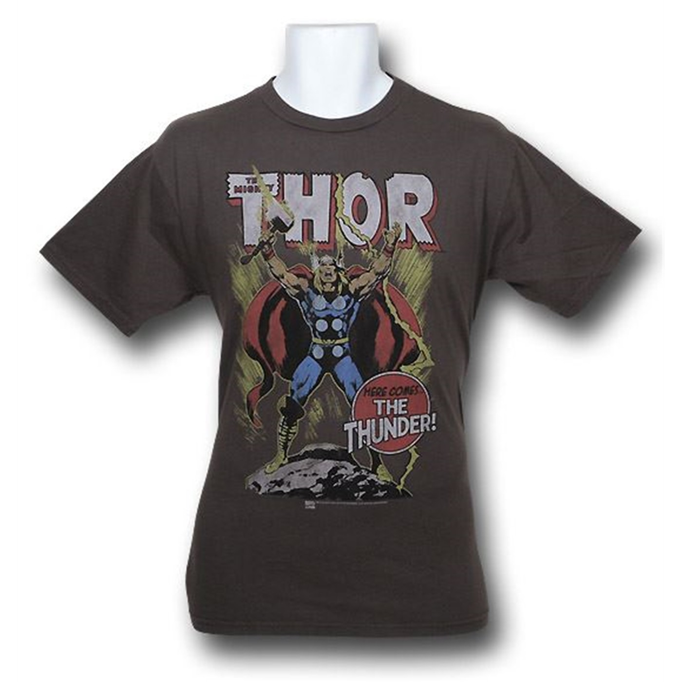 Thor Here Comes Thunder Junk Food T-Shirt, Brown