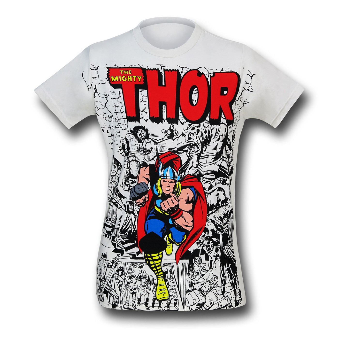 Thor #154 Cover Tri-Blend T-Shirt, White
