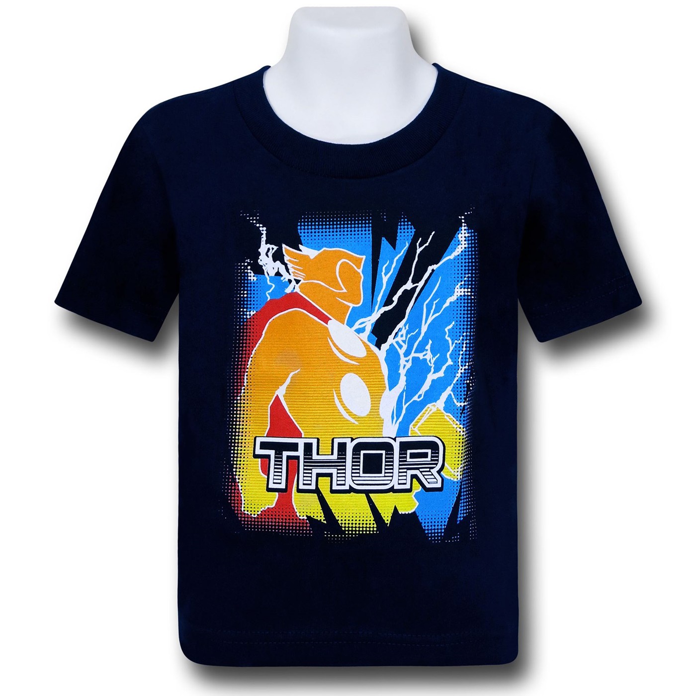 Thor Crackling Light Kids T-Shirt, Blue
