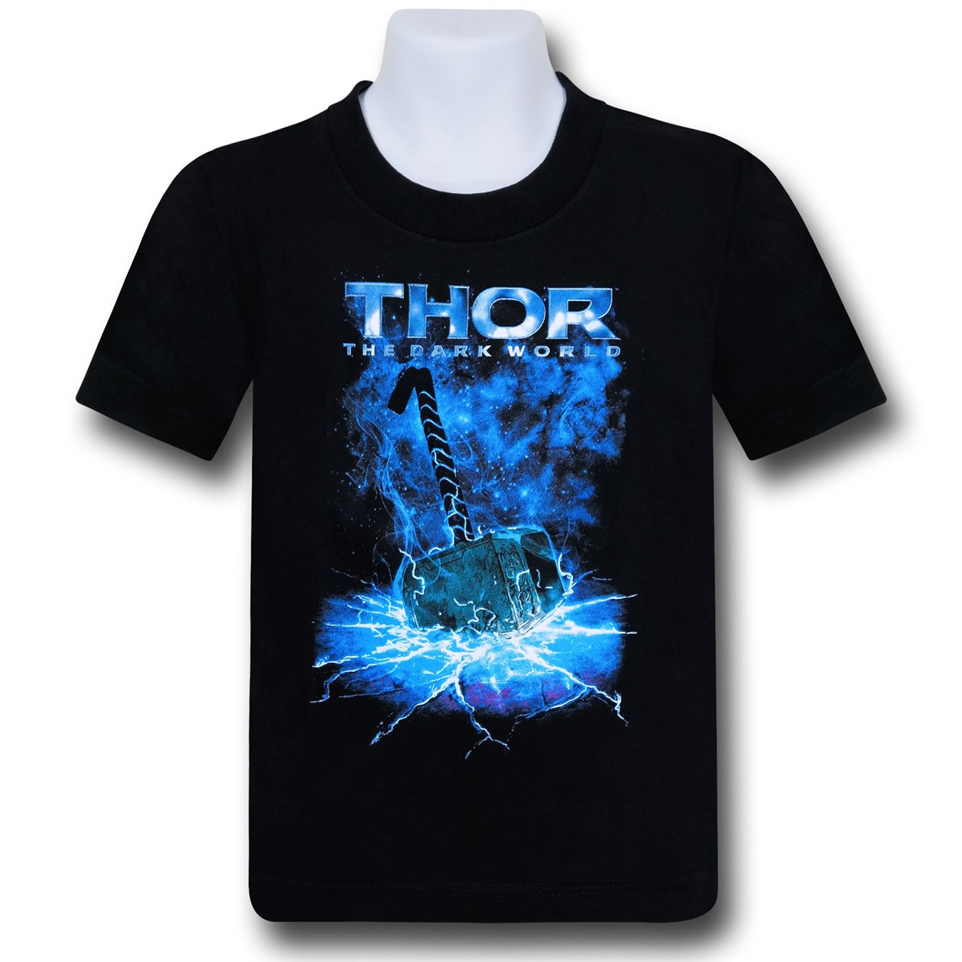 Thor Dark World Hammer Kids T-Shirt, Black
