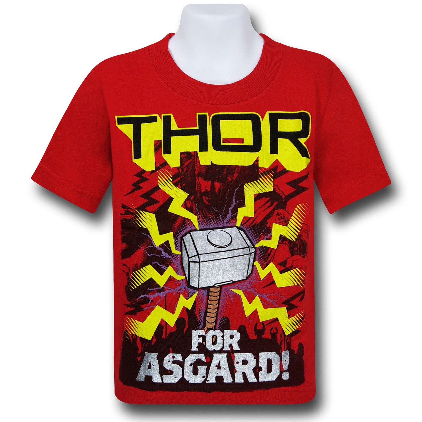 Thor Mjolnir For Asgard Kids T-Shirt, Red