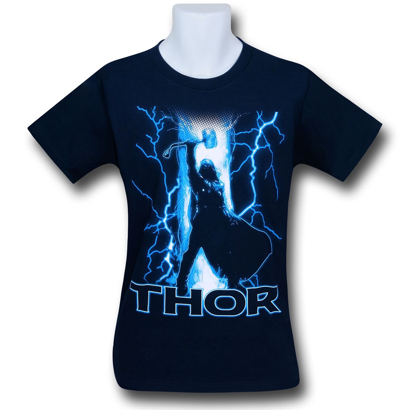 Thor Hammer Stance Kids T-Shirt, Blue
