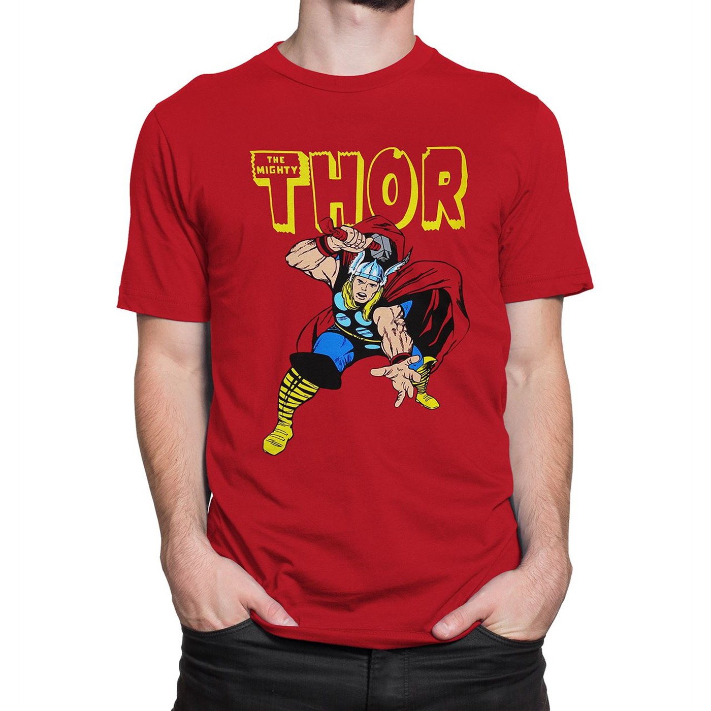 Thor War Hammer Red T-Shirt, Red