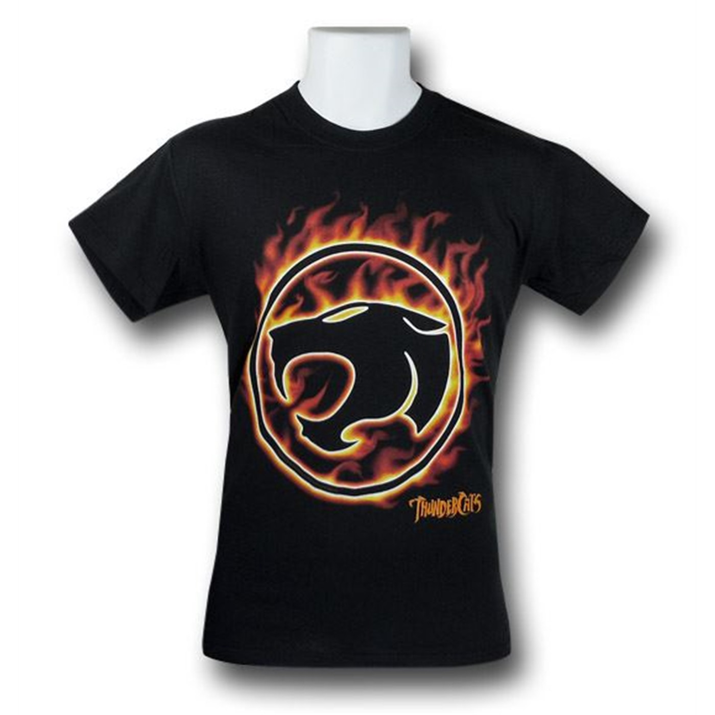 Thundercats Blazing Flames Logo T-Shirt, Black