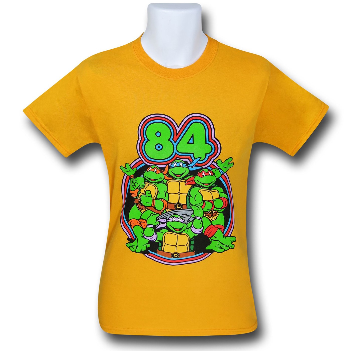 TMNT 84 Circle Gold 30 Single T-Shirt