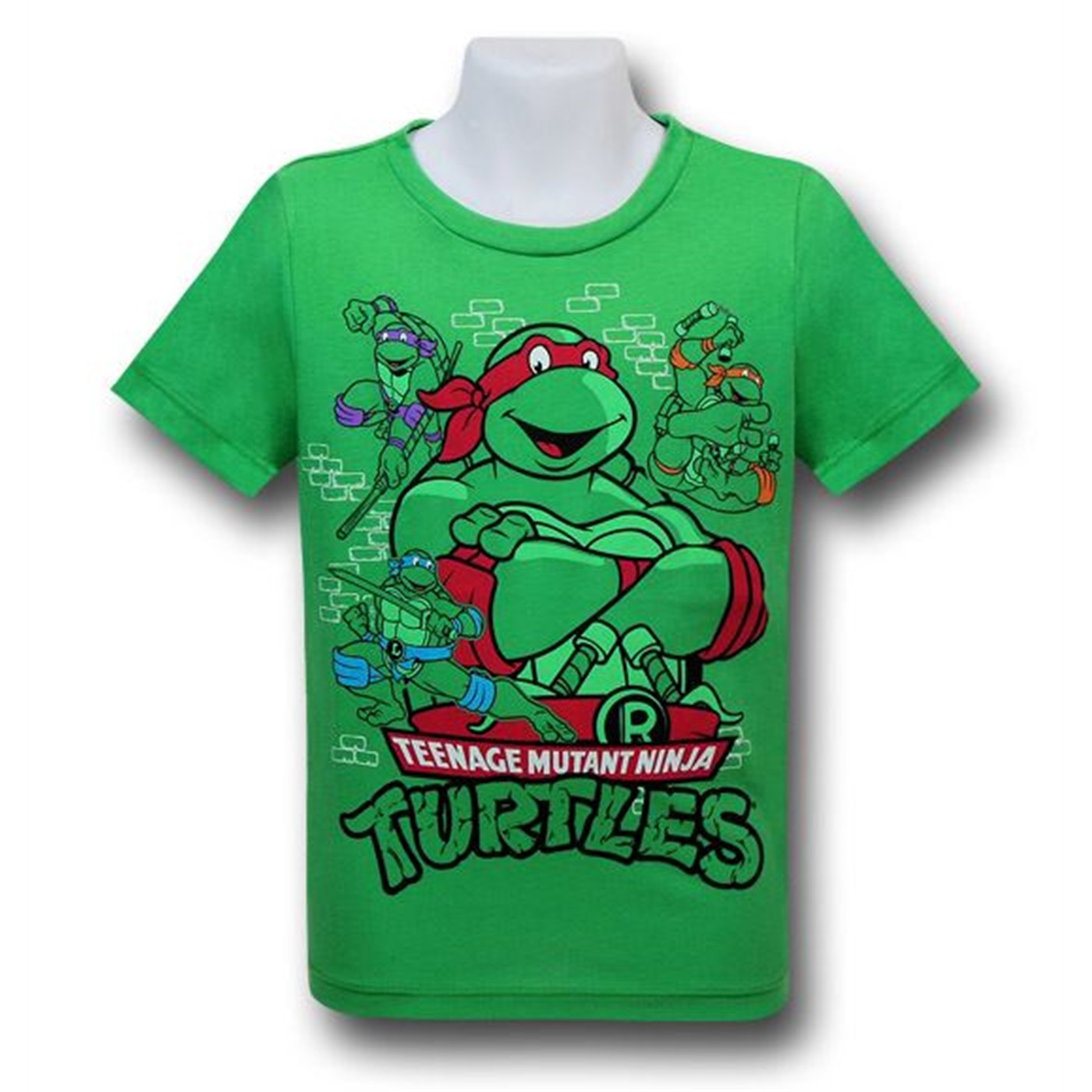 TMNT Big Raphael Kids 30 Single T-Shirt, Green