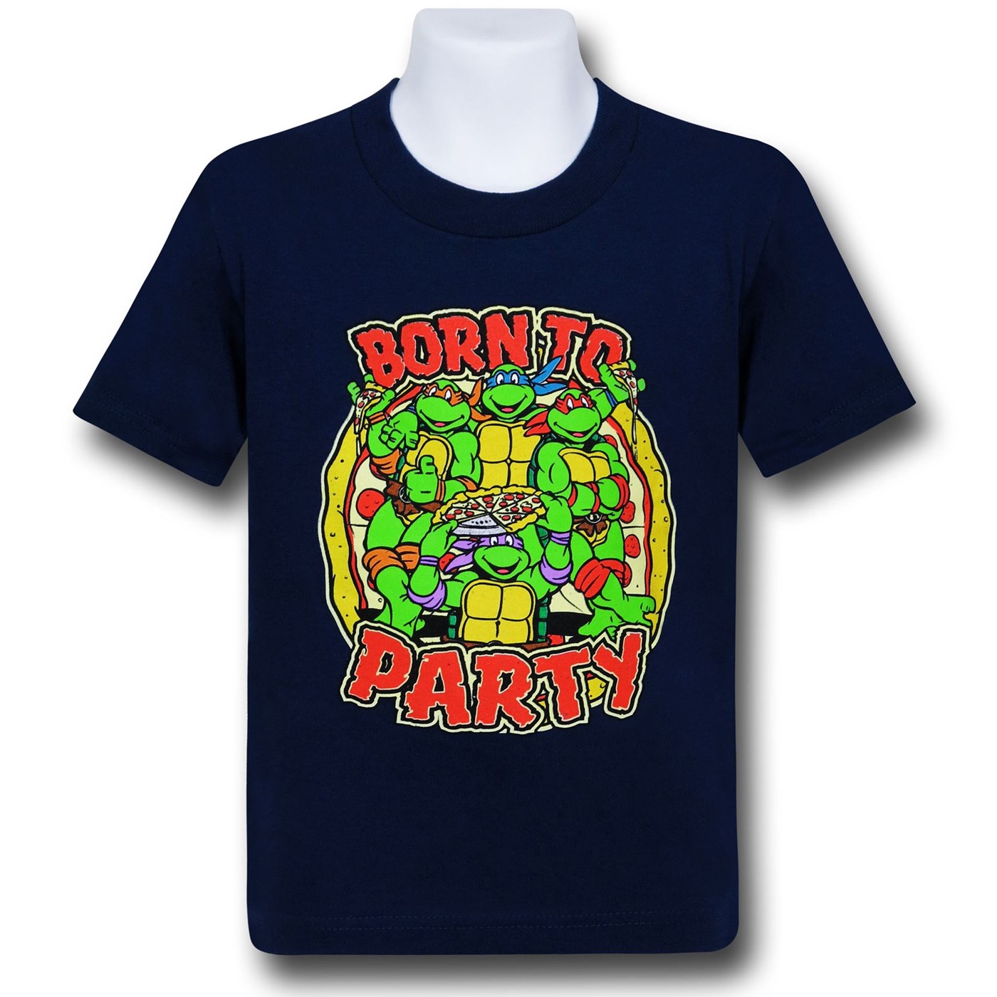 TMNT Born To Party Kids T-Shirt, Blue