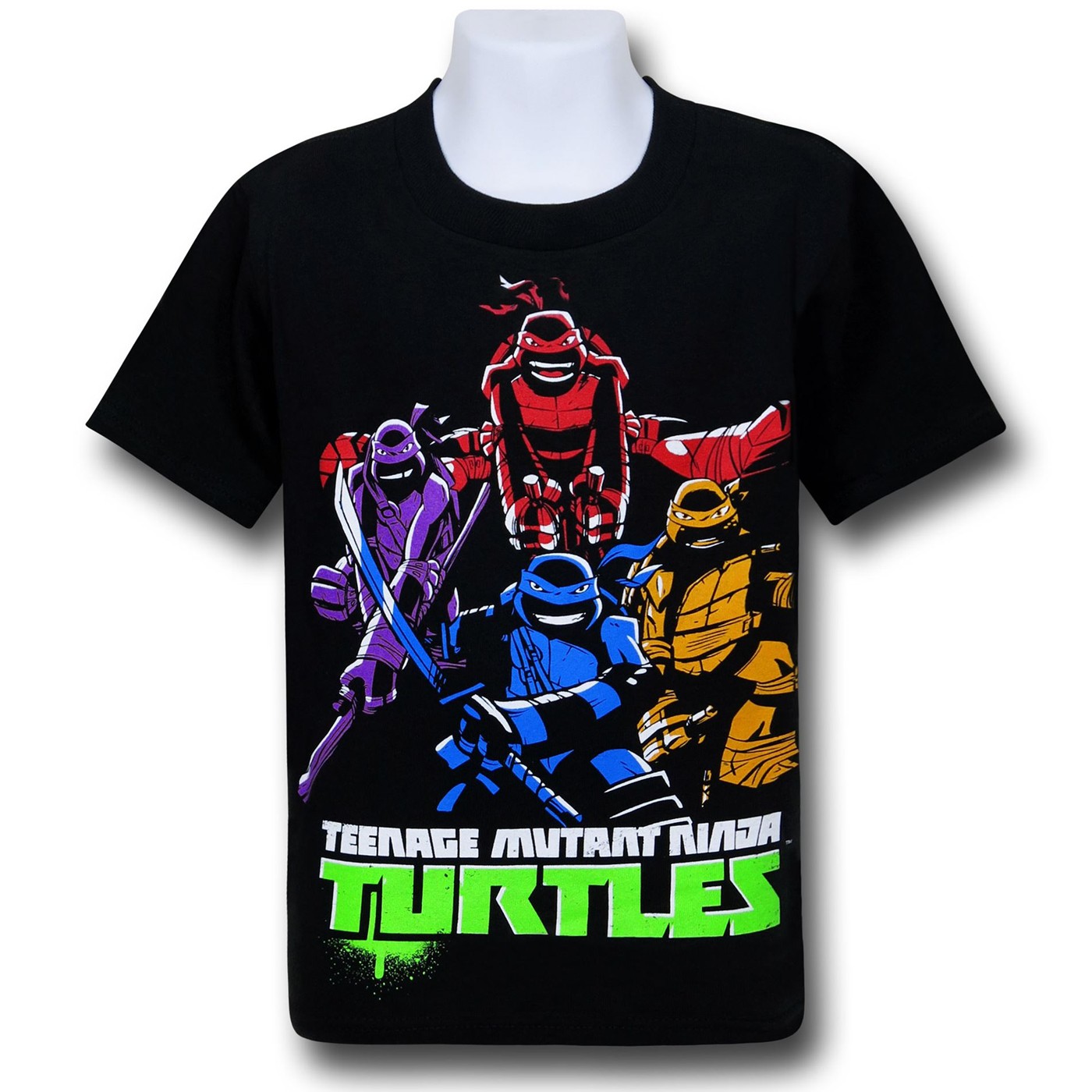 TMNT Solid Colors Kids T-Shirt, Black