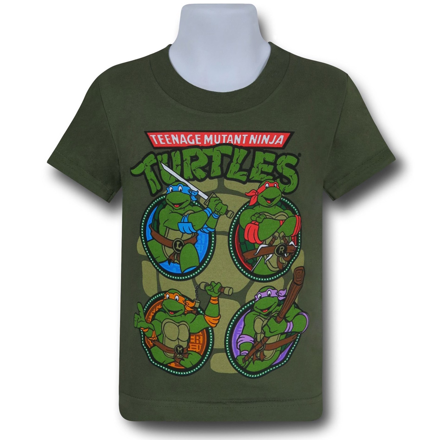 TMNT Encircled Turtles Kids T-Shirt, Green