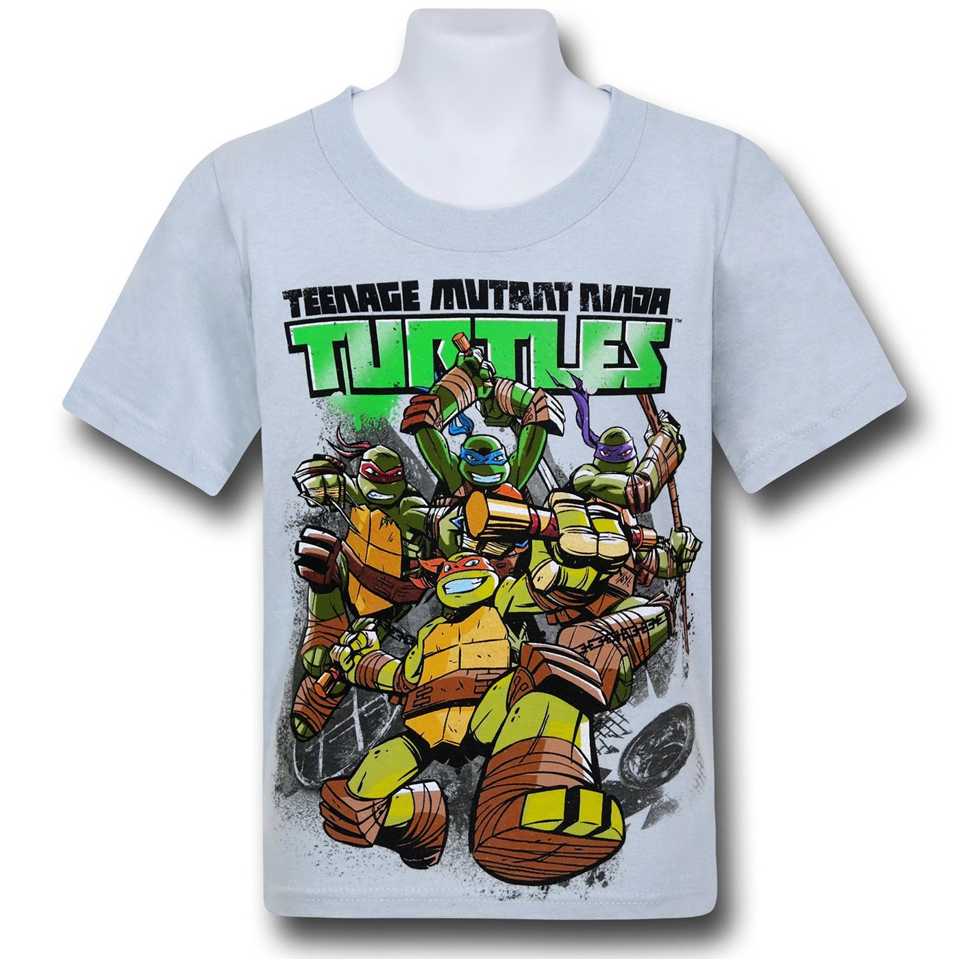 TMNT Turtle Drop Kids T-Shirt, Grey