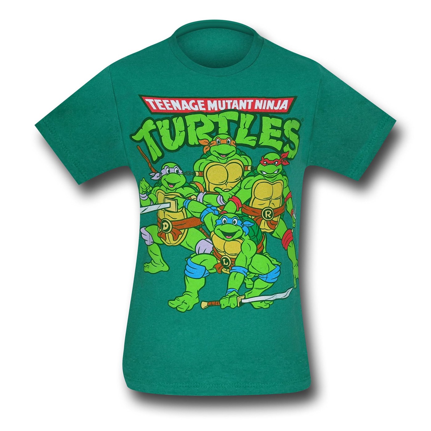 TMNT Green Group Stance T-Shirt, Green