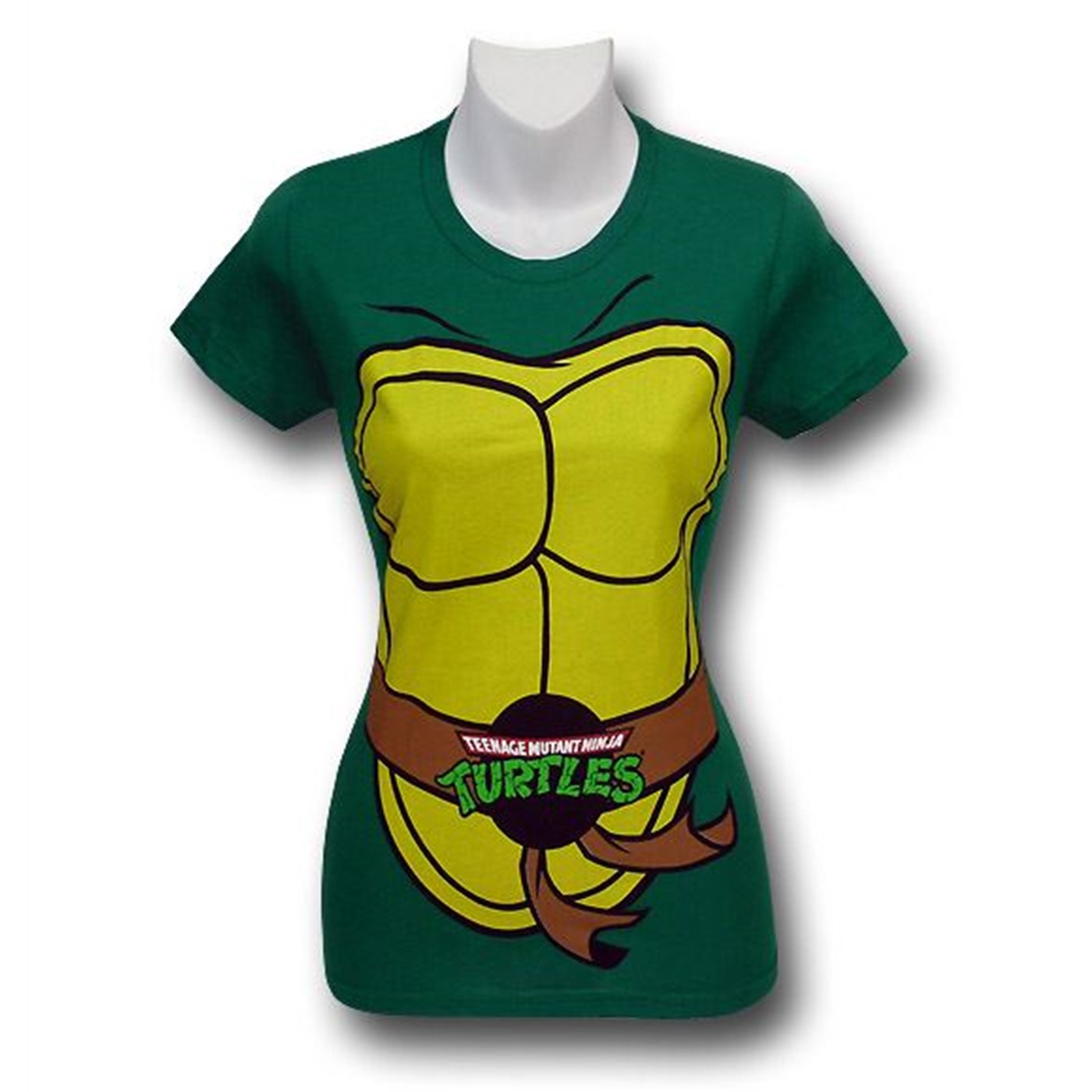 TMNT Costume Junior Womens T-Shirt, Green