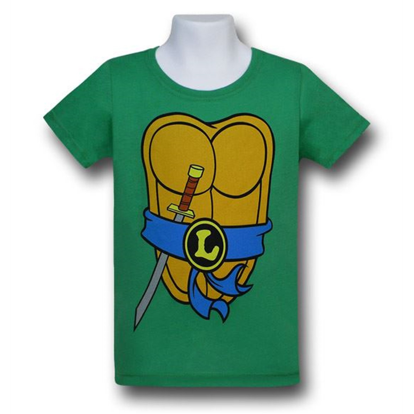 TMNT Kids Leonardo Katana Costume T-Shirt, Green