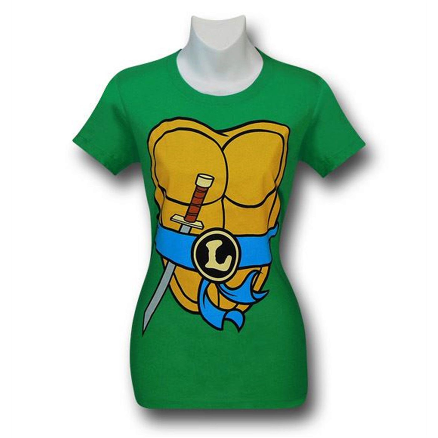 TMNT Leonardo Costume Women's T-Shirt, Green