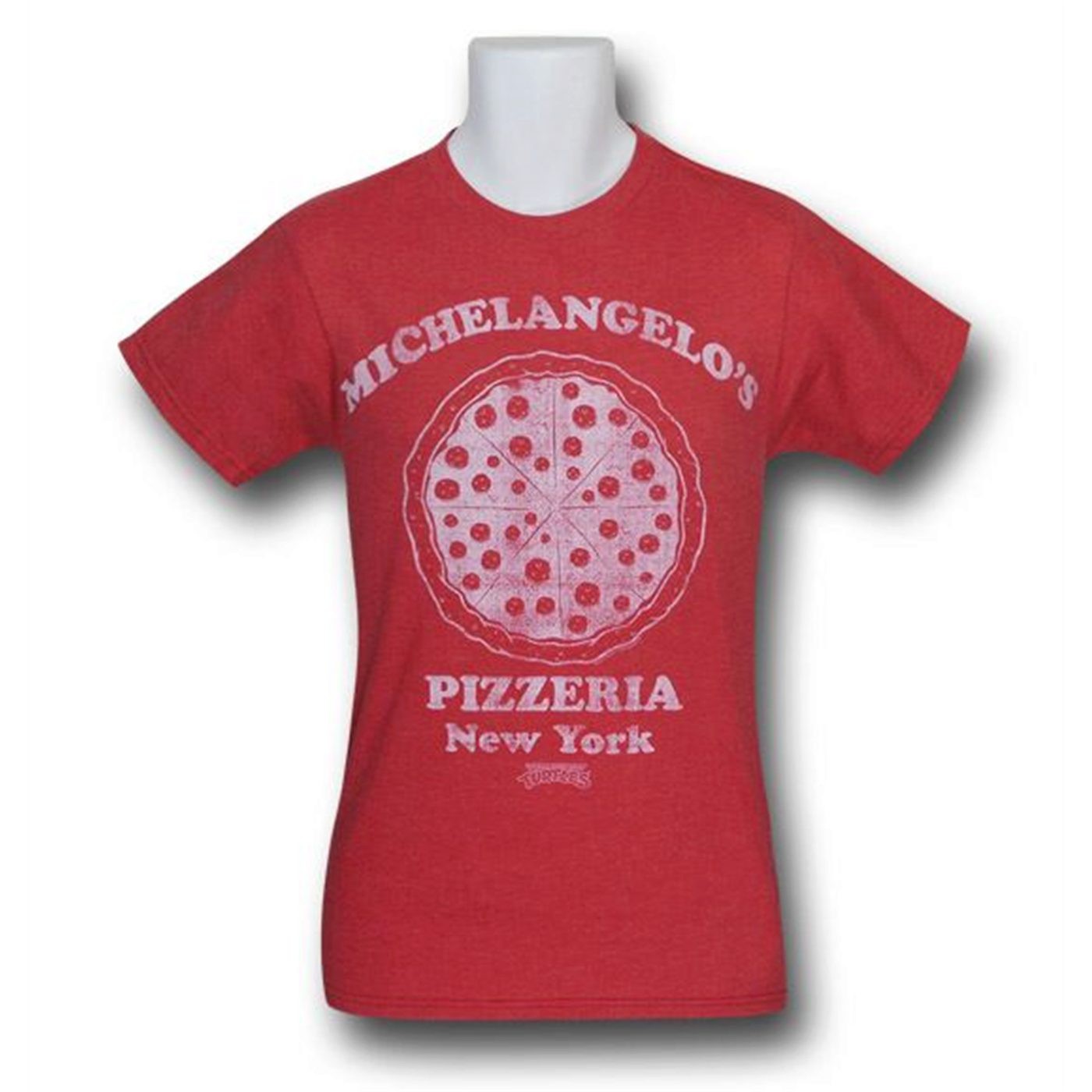 TMNT Michelangelo's Pizzeria 30 Single T-Shirt, Red