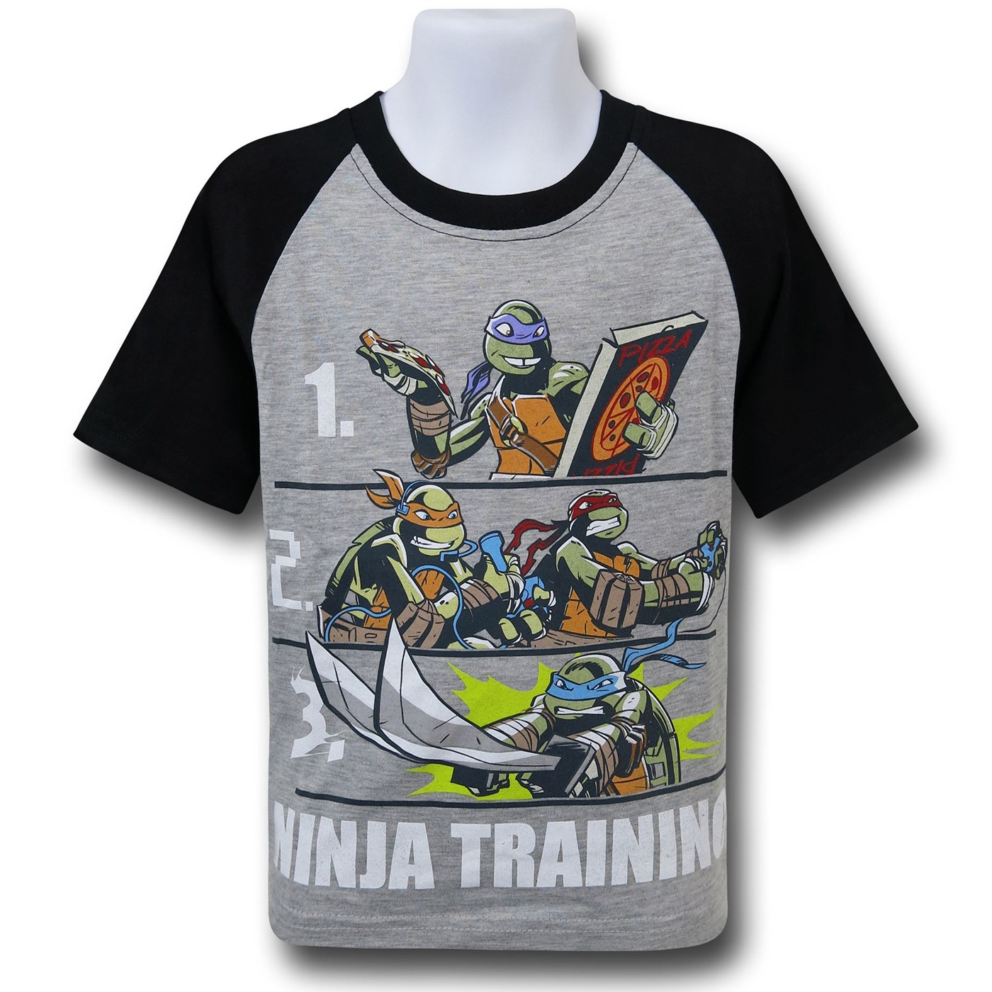 TMNT Ninja Training Kids T-Shirt, Grey