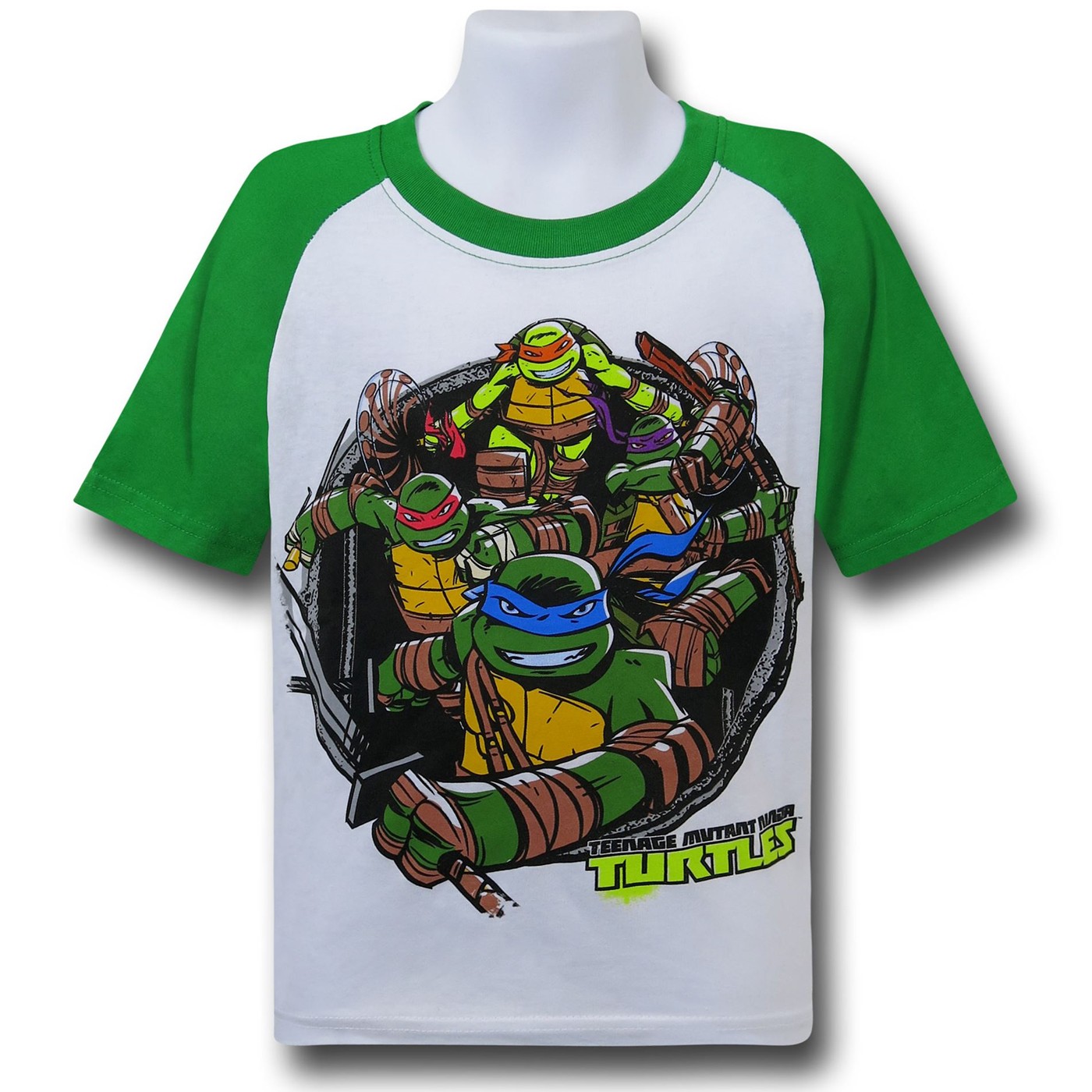 TMNT Rip Through Kids T-Shirt, White