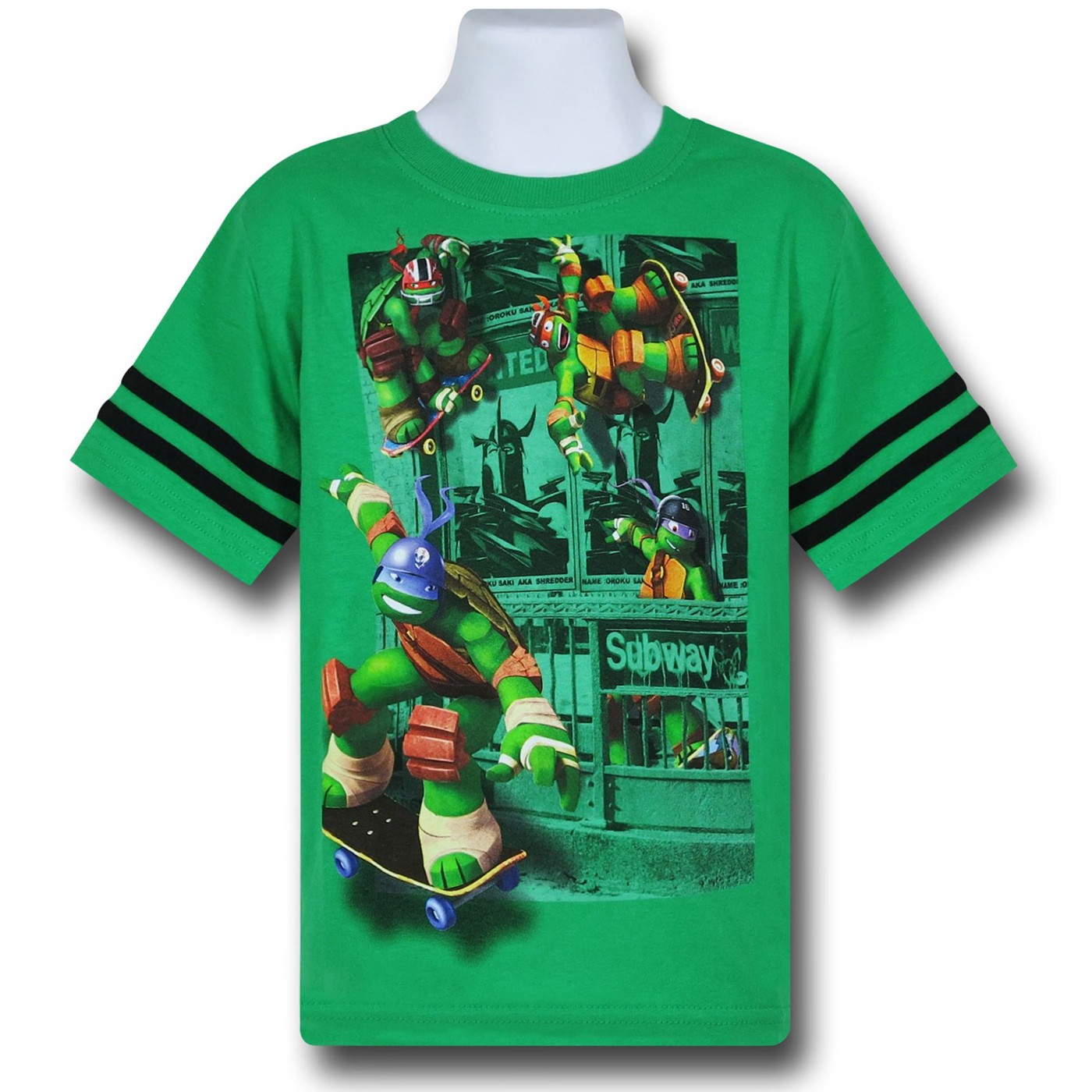 TMNT Subway Kids Green T-Shirt, Green
