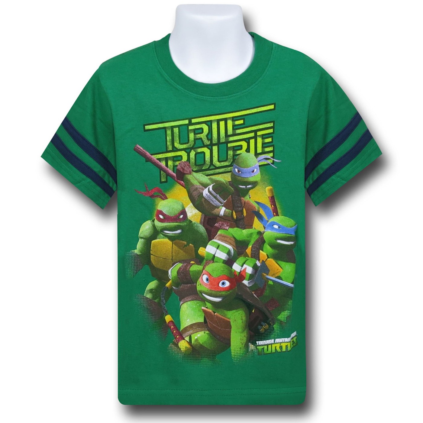 TMNT Turtle Trouble Kids Green T-Shirt, Green