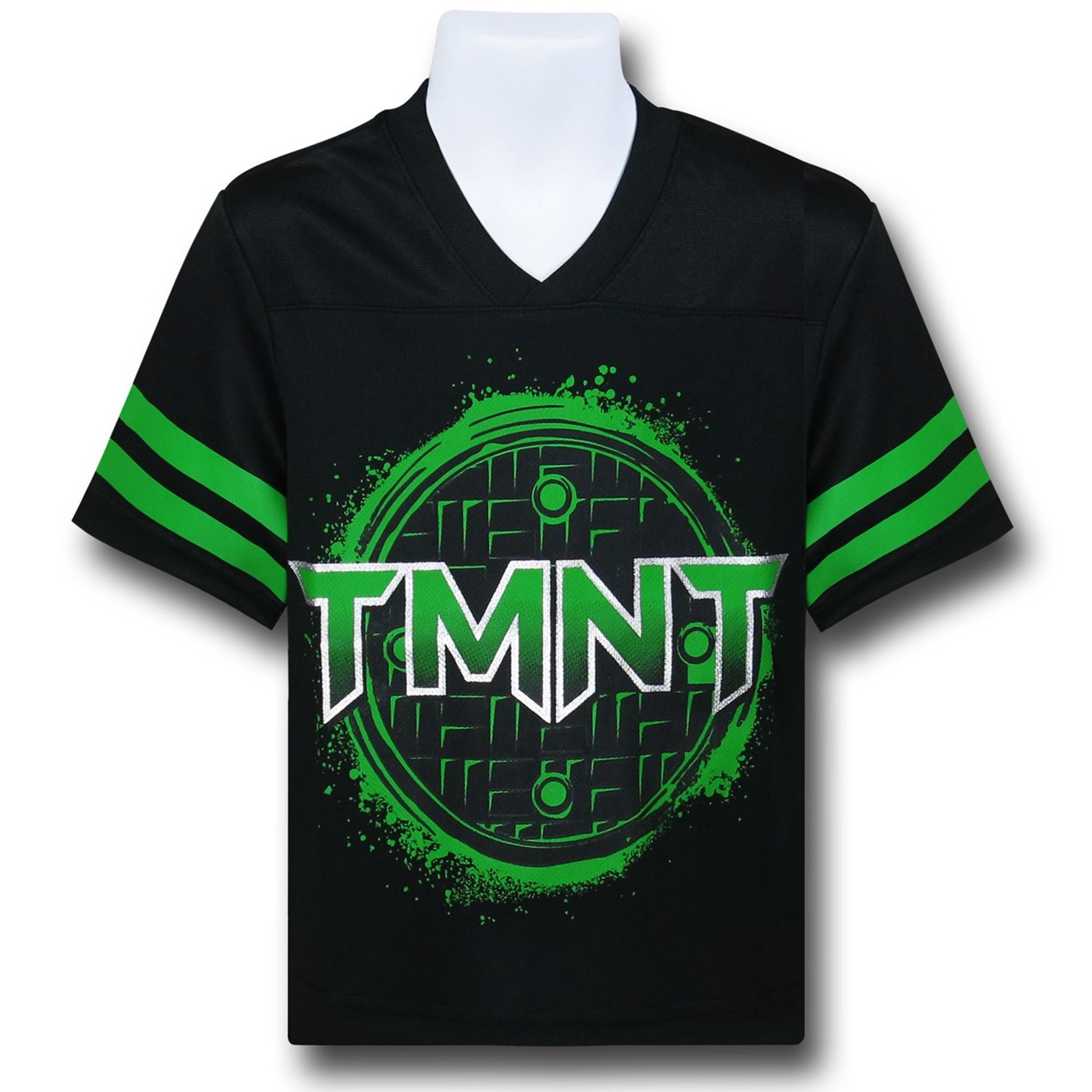 TMNT Turtle Power Athletic Mesh Kids T-Shirt, Black