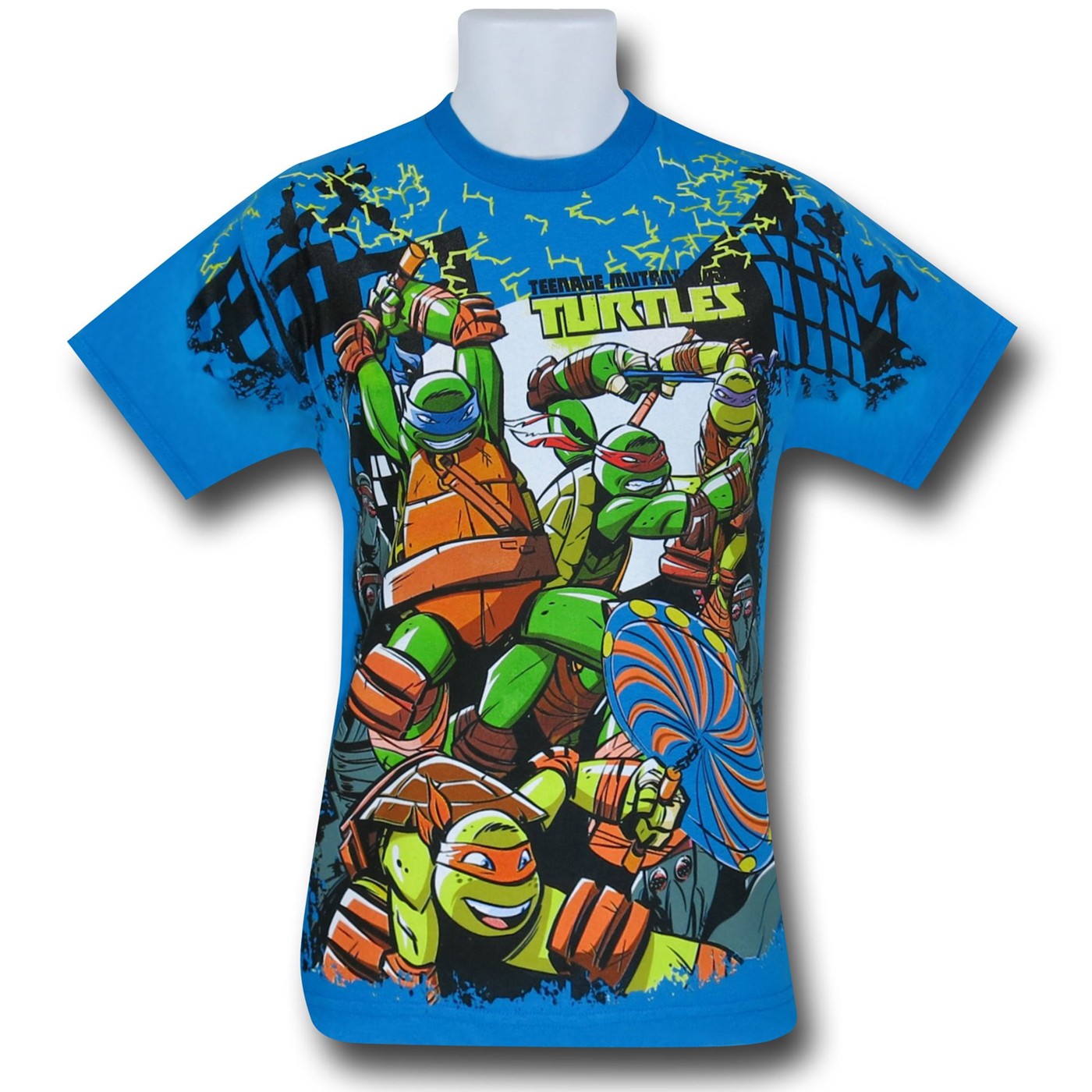 TMNT Battle Royale Kids Blue T-Shirt, Blue