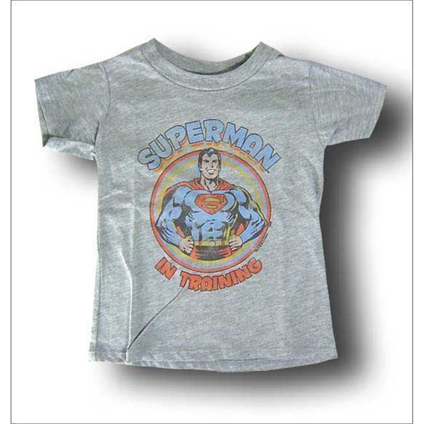 Superman In Training Toddler T-Shirt by Junk Food, Grey