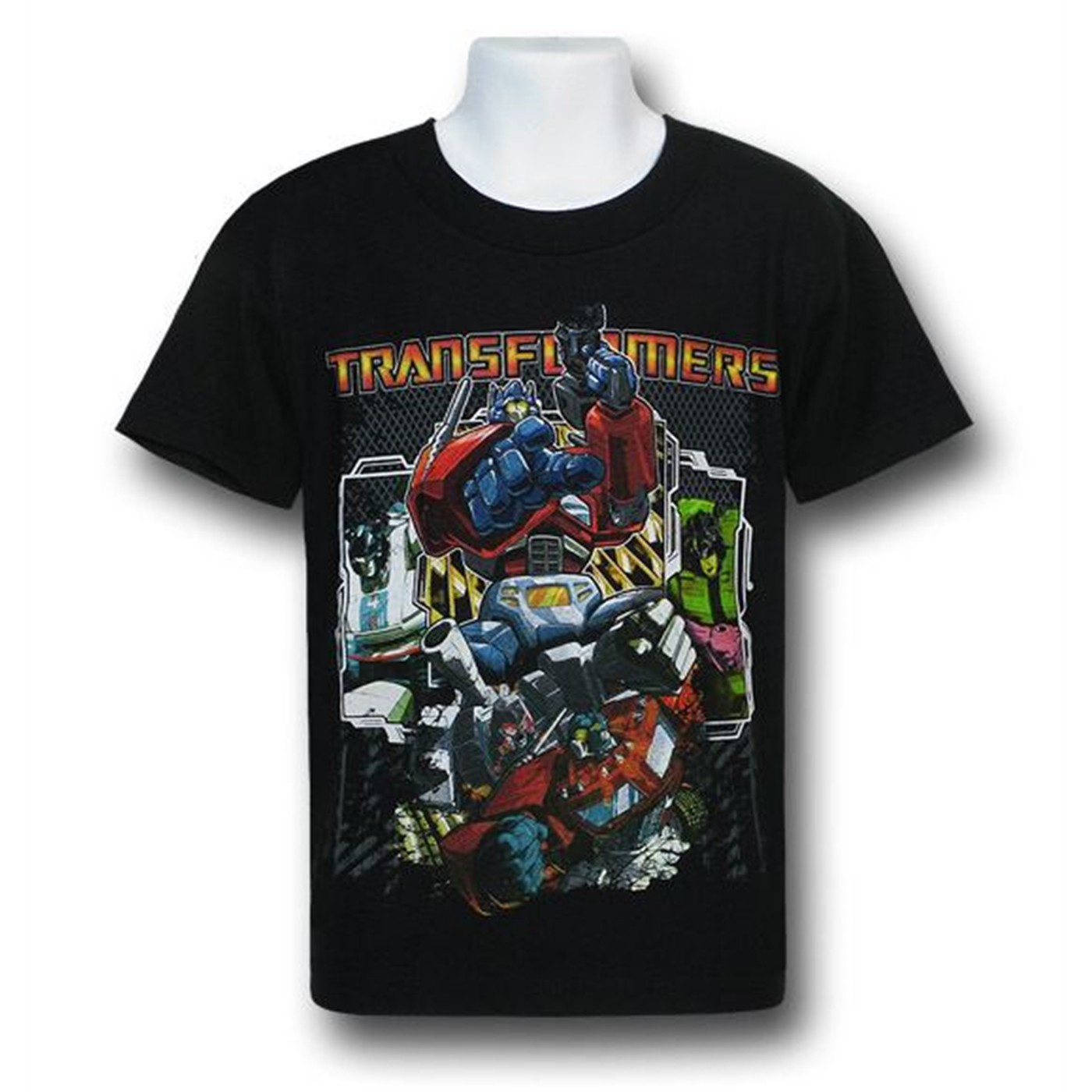 Transformers Kids Group Mix T-Shirt, Black