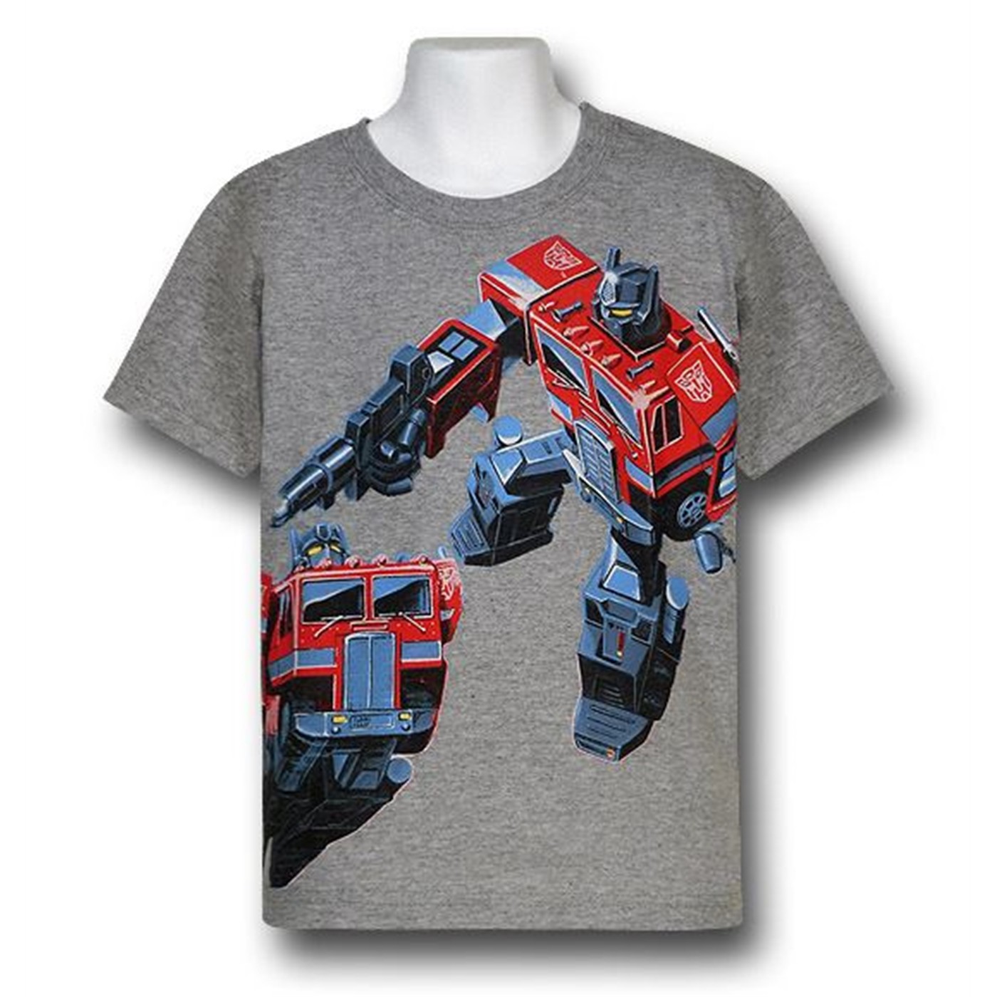 Transformers Kids Optimus Wrap T-Shirt, Grey