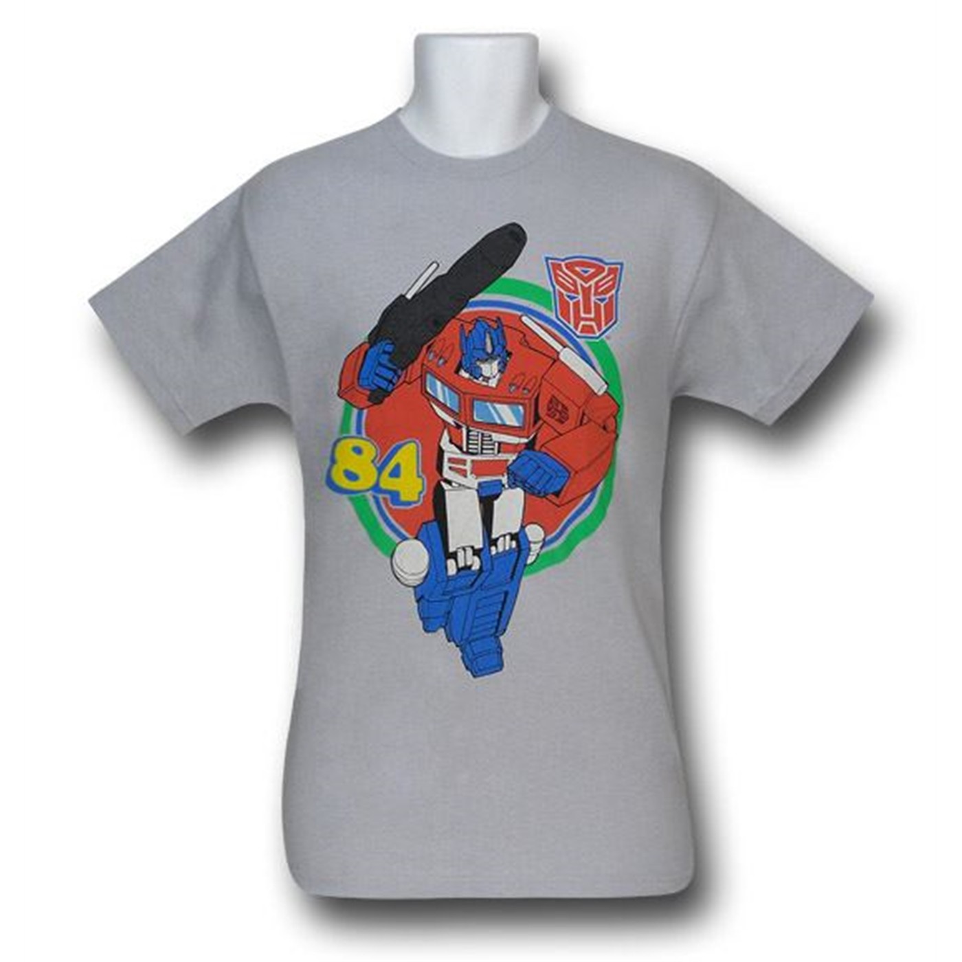 Optimus Prime Running '84 T-Shirt, Grey