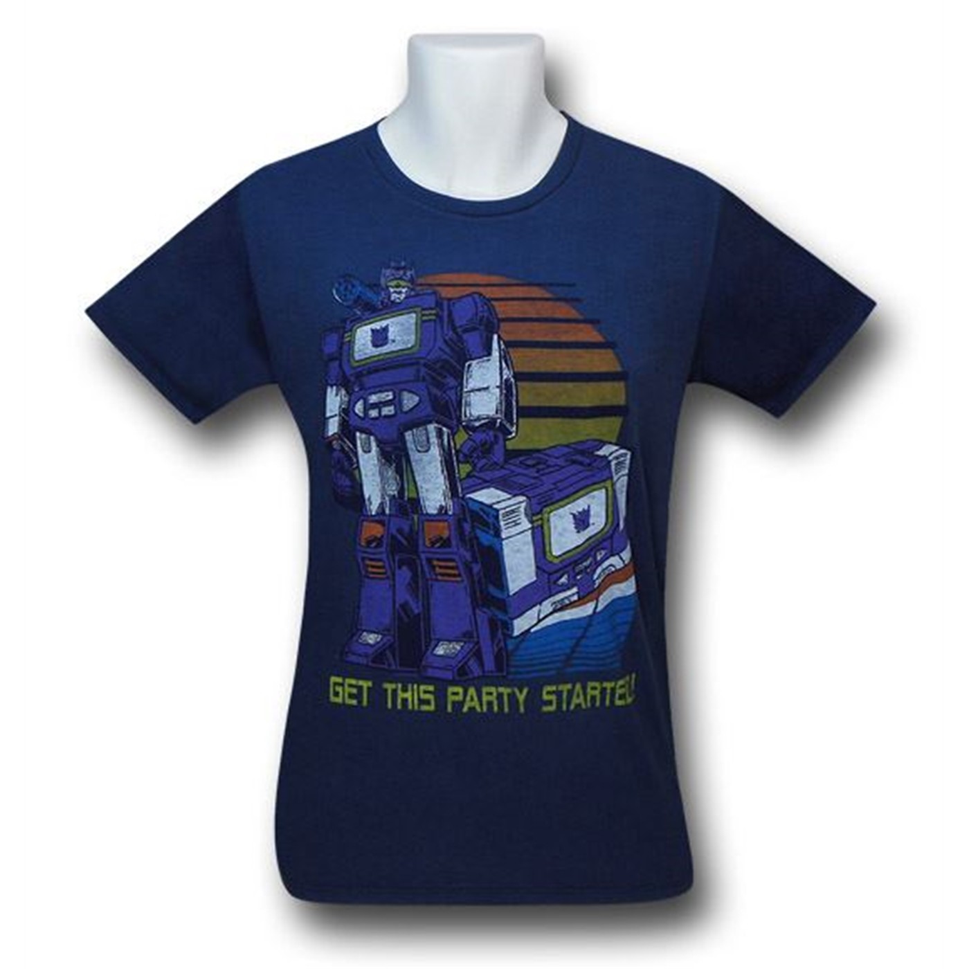 Transformers Soundwave Party Junk Food T-Shirt, Blue