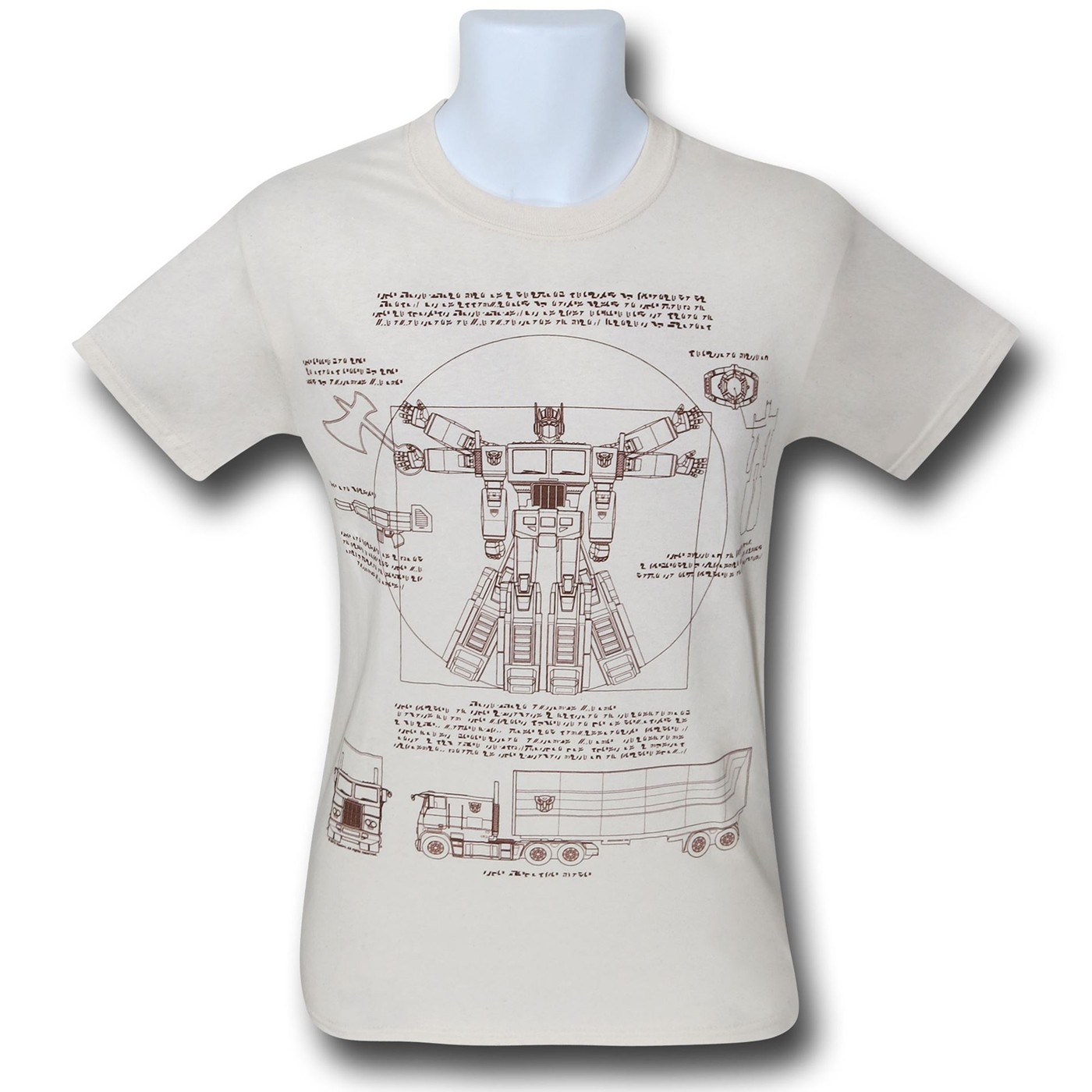 Transformers Vitruvian Prime 30 Single T-Shirt, White