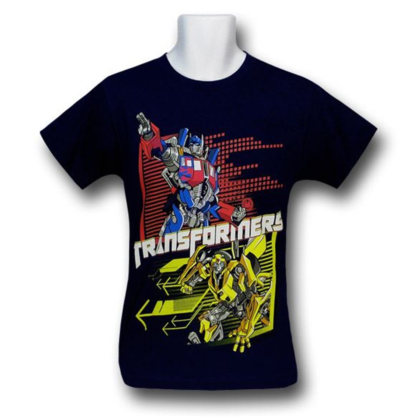 Transformers Sliders Kids T-Shirt, Blue