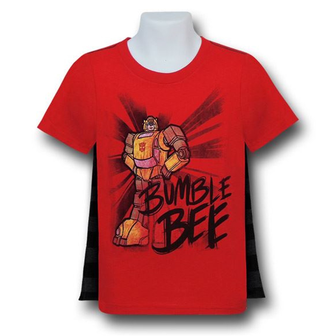 Transformers Bumblebee Kids Caped T-Shirt, Red