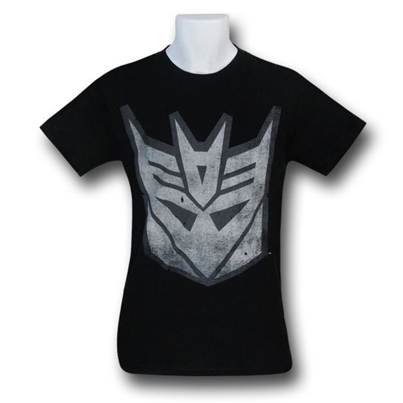 Transformers Grey Decepticon Symbol T-Shirt, Black