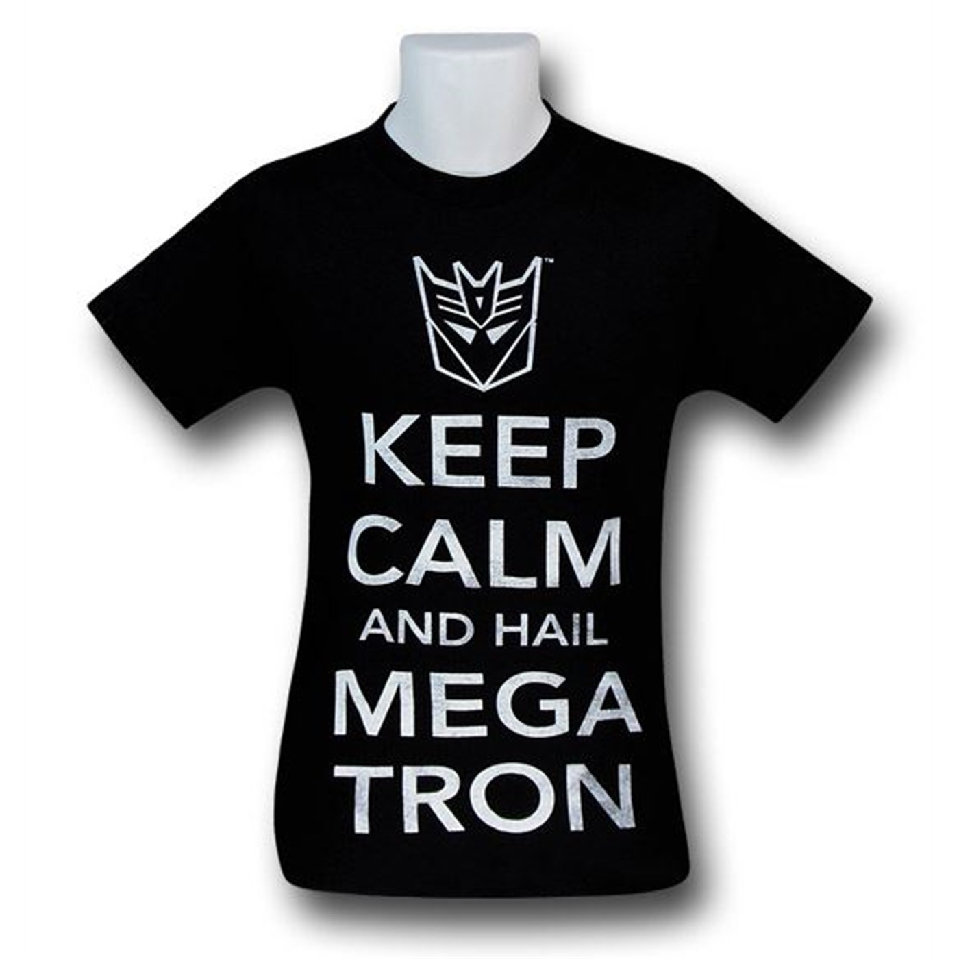 Transformers Keep Calm Hail Megatron T-Shirt, Black