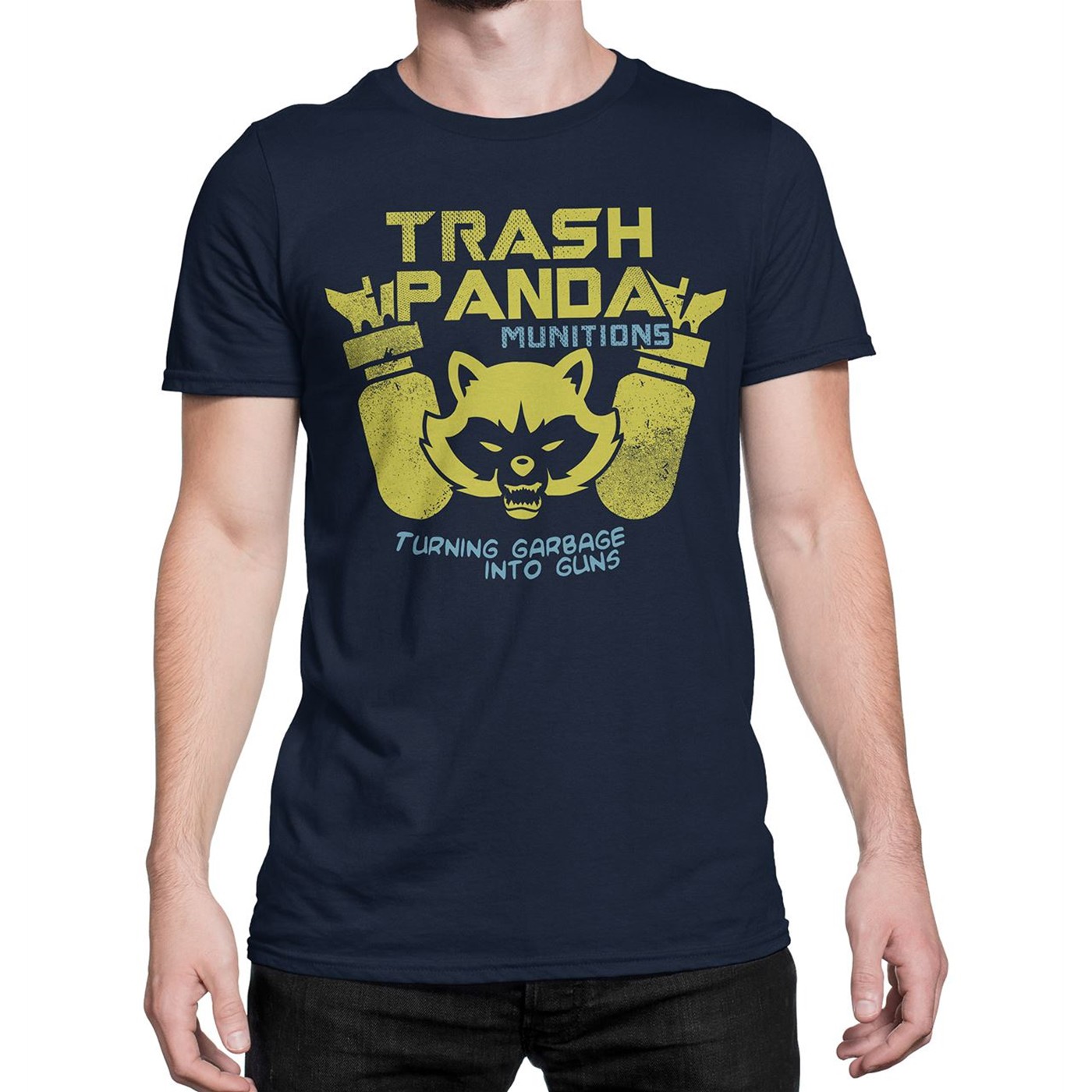 Trash Panda Munitions Men's T-Shirt, Blue