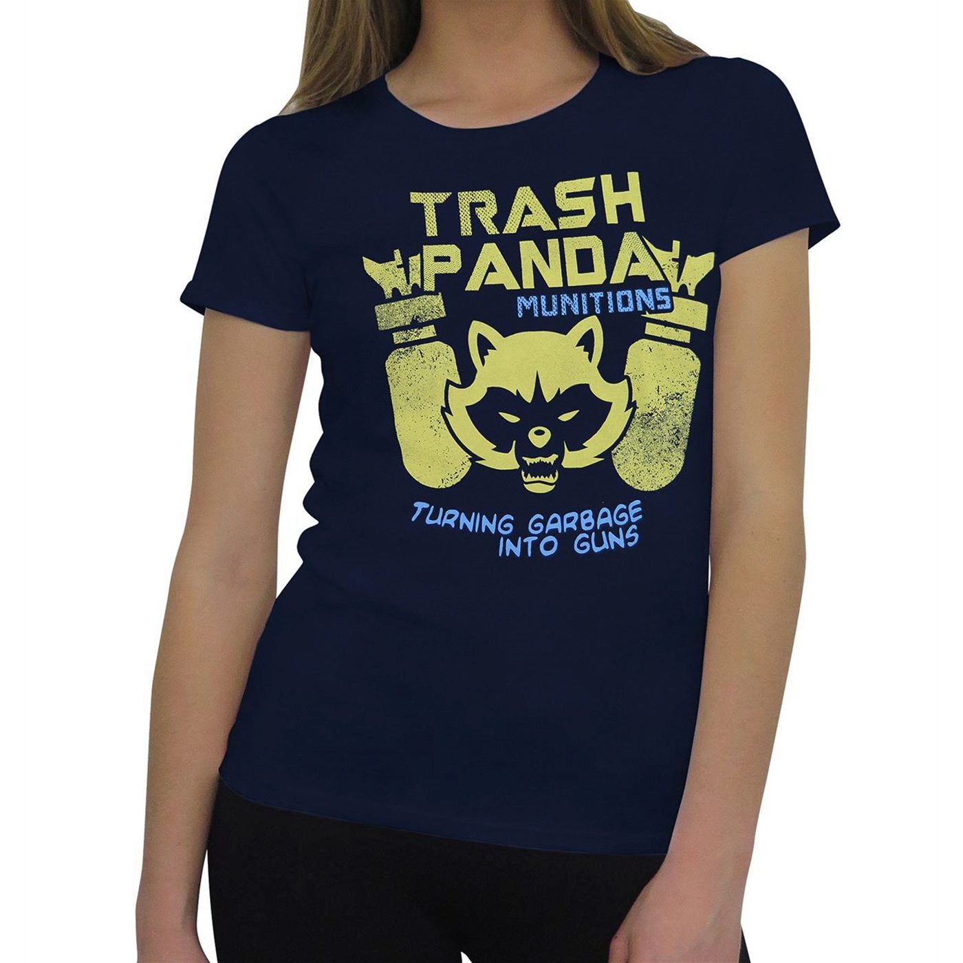 Trash Panda Munitions Women's T-Shirt, Blue