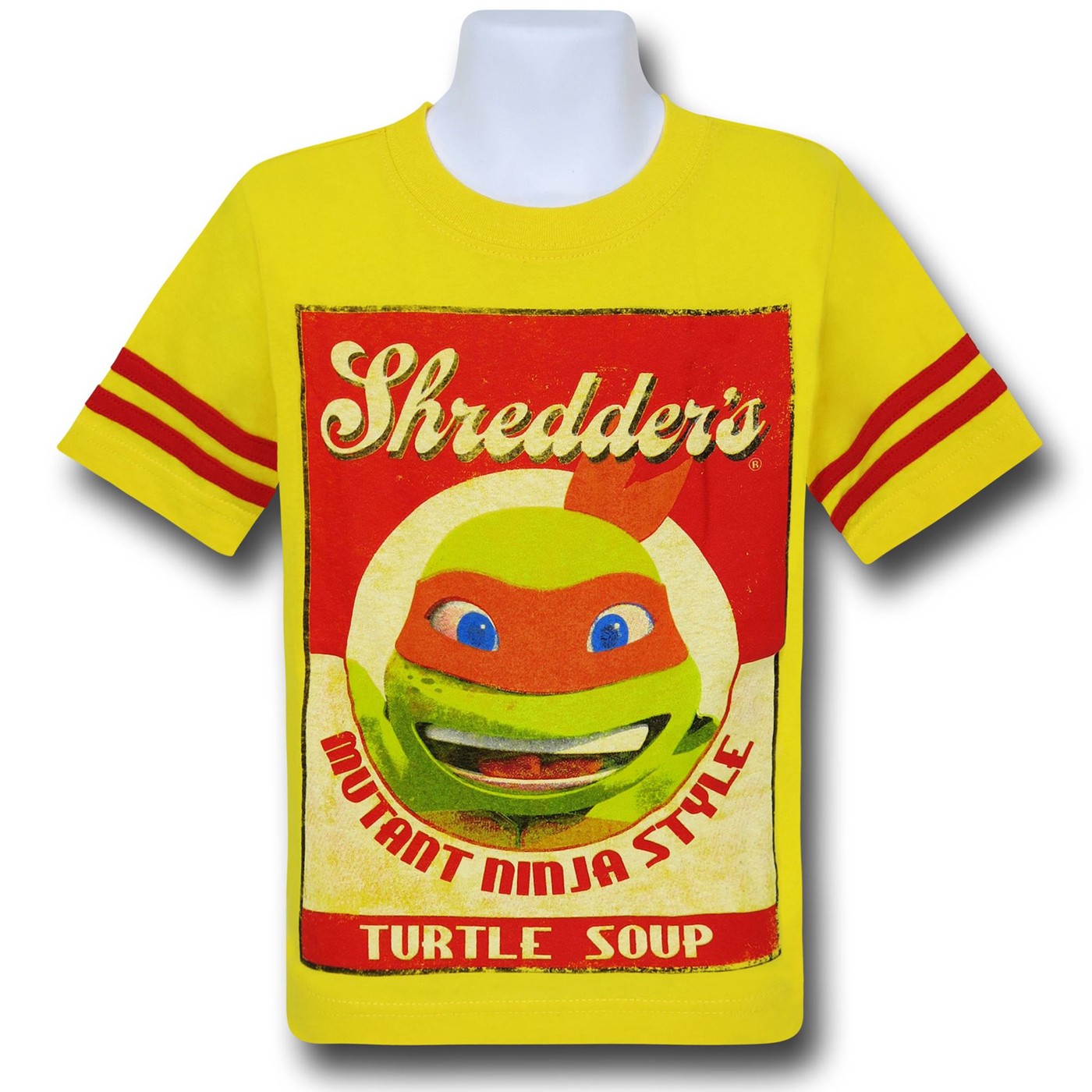 TMNT Shredder's Turtle Soup Kids T-Shirt, Yellow