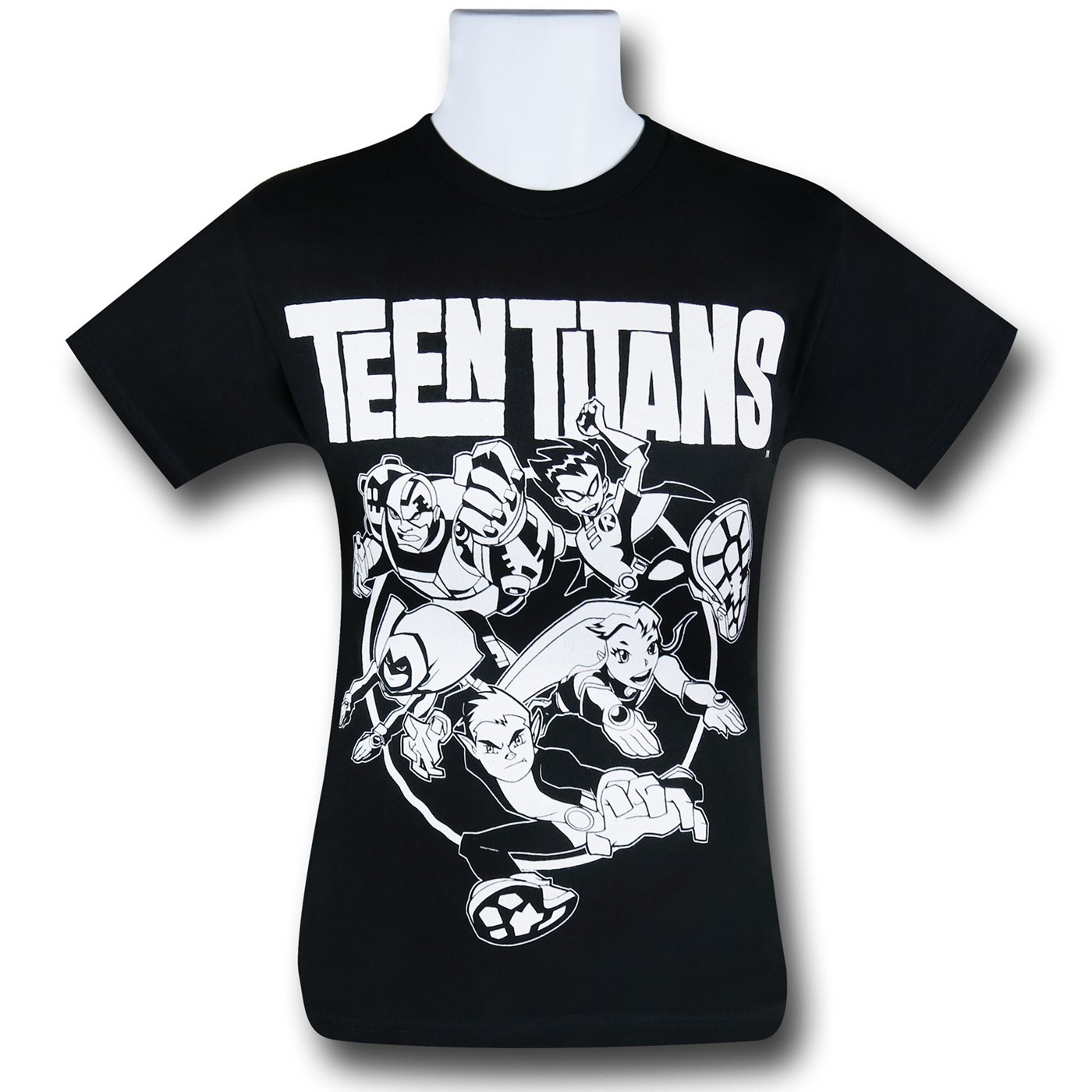Teen Titans Circle T-Shirt, Black