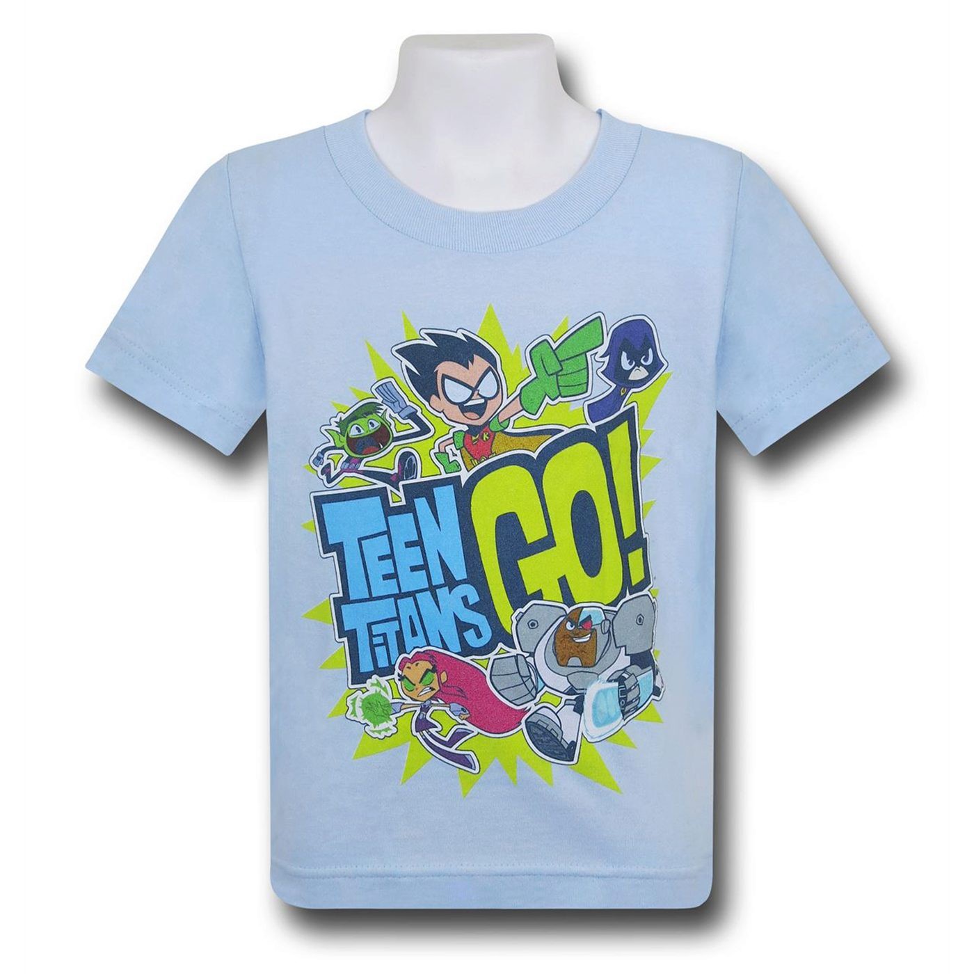 Teen Titans Light Blue Kids T-Shirt, Blue
